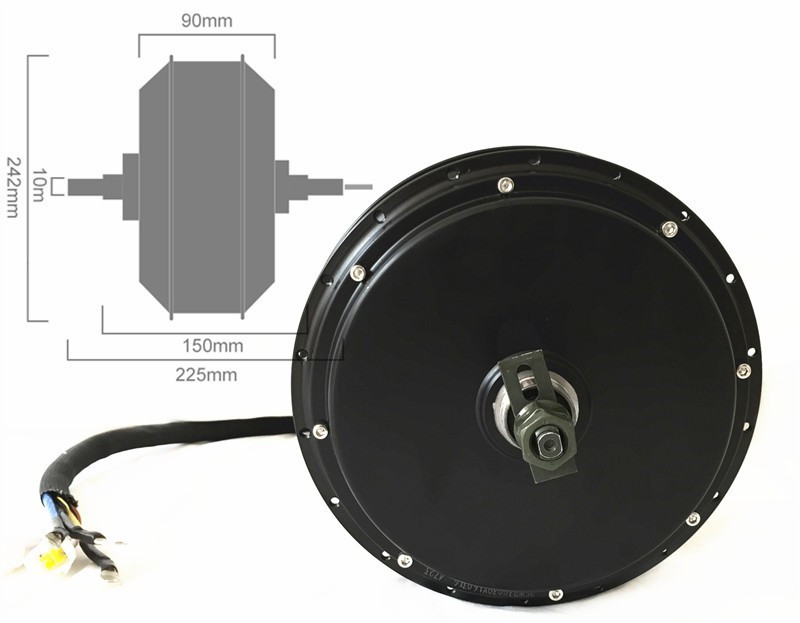 NBpower QS205 50H V3 72v 5000W - 5000W Hub Motor Kit 72V review and price