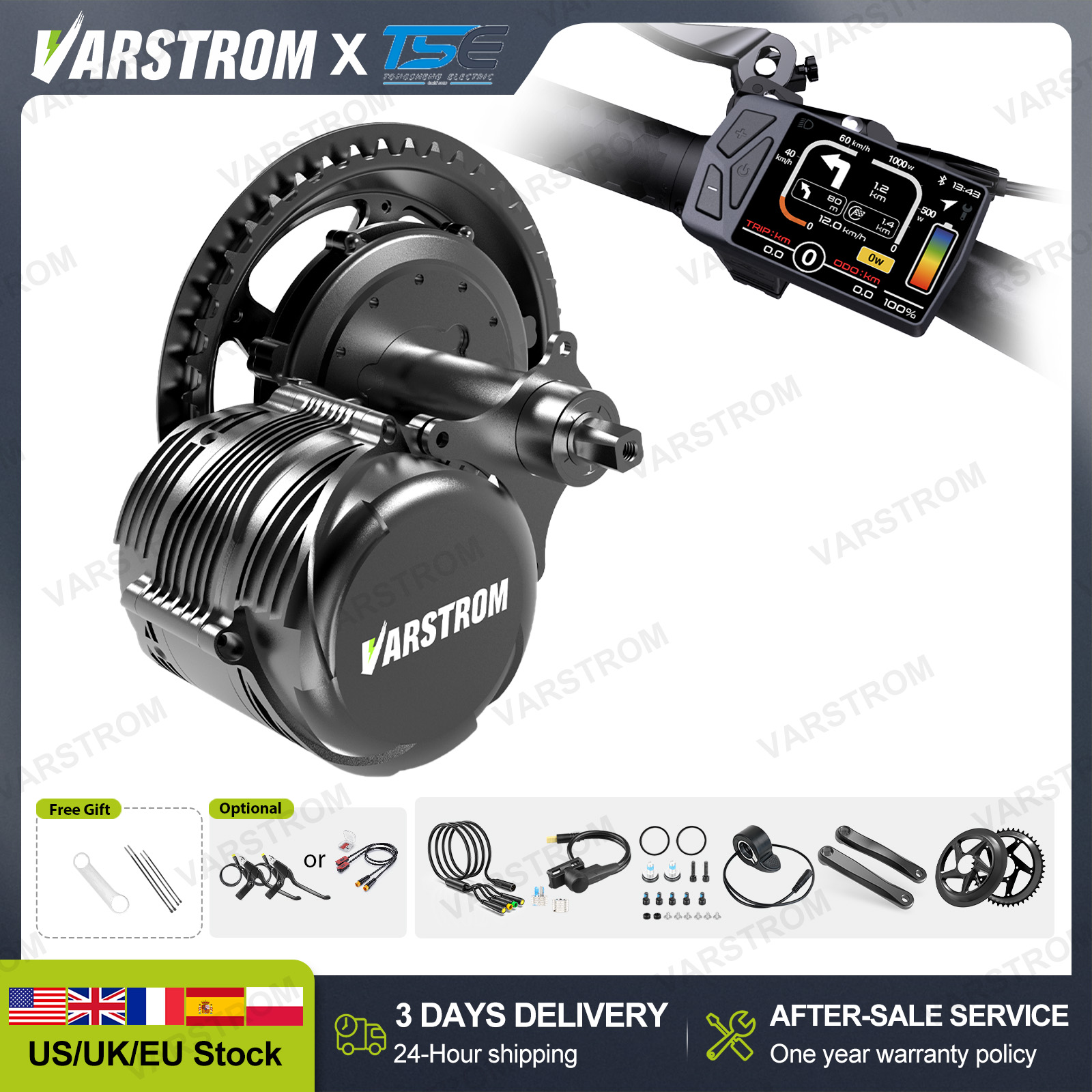 [US 3 Days Fast delivery] Tong - Torque Sensor Mid Drive Motor Kit review and price